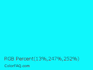 RGB Percent 5%,97%,99% Color Image