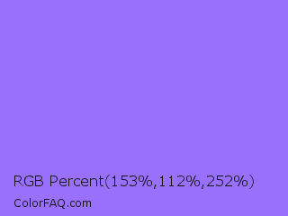RGB Percent 60%,44%,99% Color Image