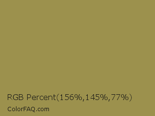 RGB Percent 61%,57%,30% Color Image