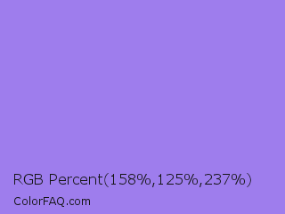 RGB Percent 62%,49%,93% Color Image