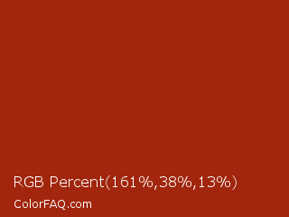 RGB Percent 63%,15%,5% Color Image