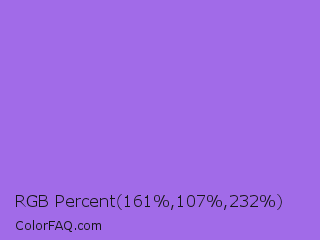 RGB Percent 63%,42%,91% Color Image