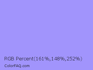 RGB Percent 63%,58%,99% Color Image