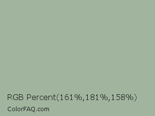 RGB Percent 63%,71%,62% Color Image
