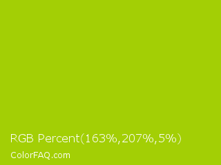 RGB Percent 64%,81%,2% Color Image