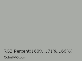 RGB Percent 66%,67%,65% Color Image