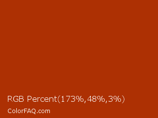 RGB Percent 68%,19%,1% Color Image