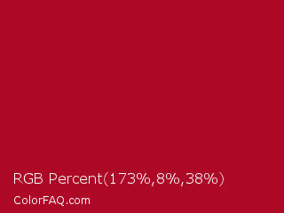 RGB Percent 68%,3%,15% Color Image