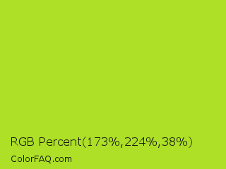 RGB Percent 68%,88%,15% Color Image