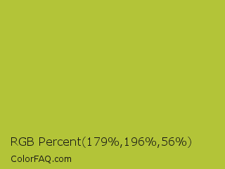 RGB Percent 70%,77%,22% Color Image