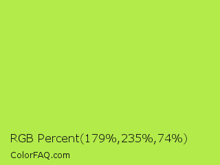 RGB Percent 70%,92%,29% Color Image