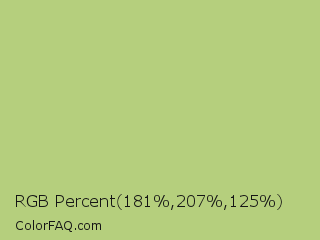 RGB Percent 71%,81%,49% Color Image