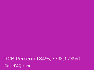 RGB Percent 72%,13%,68% Color Image