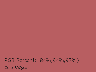 RGB Percent 72%,37%,38% Color Image