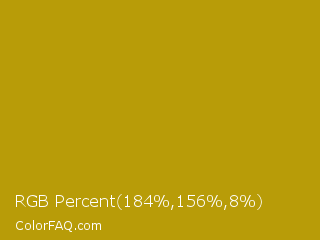RGB Percent 72%,61%,3% Color Image