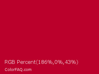 RGB Percent 73%,0%,17% Color Image