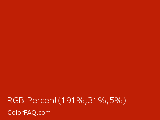 RGB Percent 75%,12%,2% Color Image