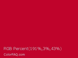RGB Percent 75%,1%,17% Color Image
