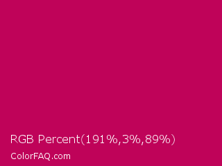 RGB Percent 75%,1%,35% Color Image