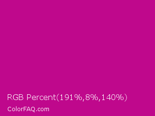 RGB Percent 75%,3%,55% Color Image