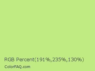 RGB Percent 75%,92%,51% Color Image