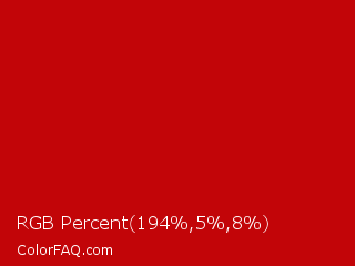 RGB Percent 76%,2%,3% Color Image