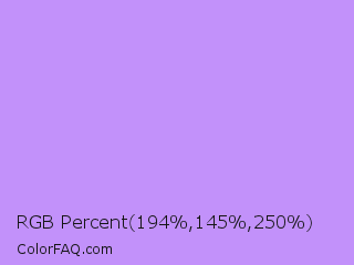 RGB Percent 76%,57%,98% Color Image