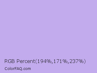 RGB Percent 76%,67%,93% Color Image