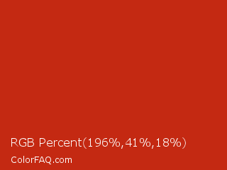 RGB Percent 77%,16%,7% Color Image