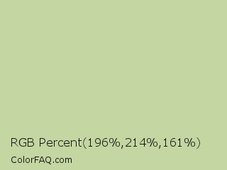 RGB Percent 77%,84%,63% Color Image