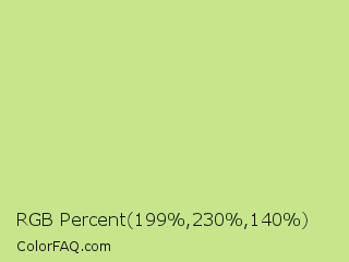 RGB Percent 78%,90%,55% Color Image