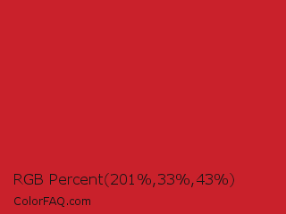 RGB Percent 79%,13%,17% Color Image