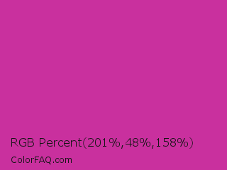 RGB Percent 79%,19%,62% Color Image