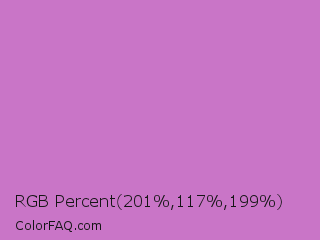 RGB Percent 79%,46%,78% Color Image