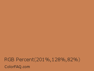RGB Percent 79%,50%,32% Color Image