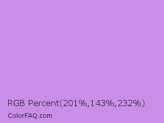 RGB Percent 79%,56%,91% Color Image