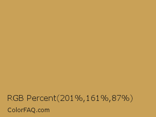 RGB Percent 79%,63%,34% Color Image