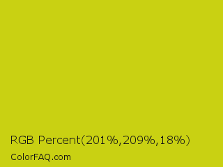 RGB Percent 79%,82%,7% Color Image