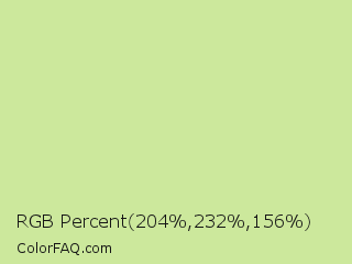 RGB Percent 80%,91%,61% Color Image