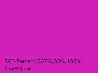 RGB Percent 81%,13%,73% Color Image