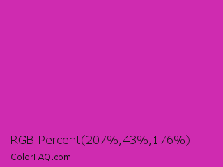 RGB Percent 81%,17%,69% Color Image