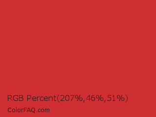 RGB Percent 81%,18%,20% Color Image