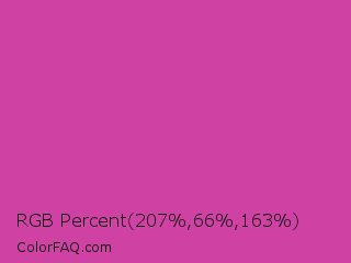 RGB Percent 81%,26%,64% Color Image
