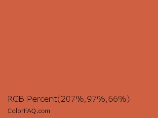 RGB Percent 81%,38%,26% Color Image