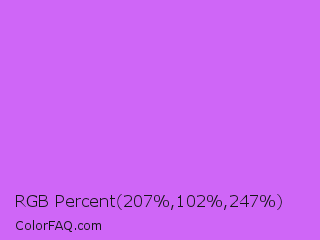 RGB Percent 81%,40%,97% Color Image