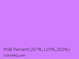 RGB Percent 81%,49%,99% Color Image