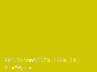 RGB Percent 81%,78%,1% Color Image