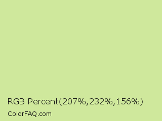 RGB Percent 81%,91%,61% Color Image