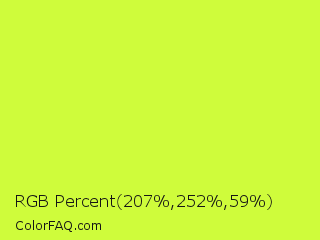 RGB Percent 81%,99%,23% Color Image