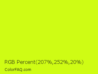 RGB Percent 81%,99%,8% Color Image